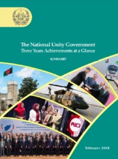 3 Years of Afghanistan's National Unity Government Achievement at a Glance